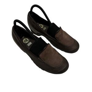 Merrell Ortholite Size 8 Suede And Leather Plaza Spree Chestnut Saddle Slip On